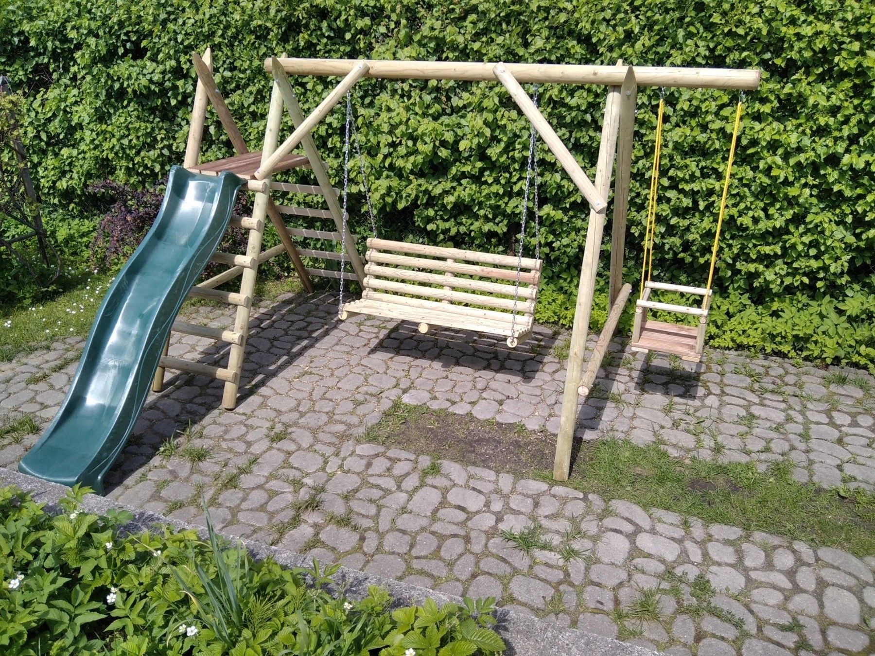 Bērnu šūpoles, klasiskās, koks — attēls 4