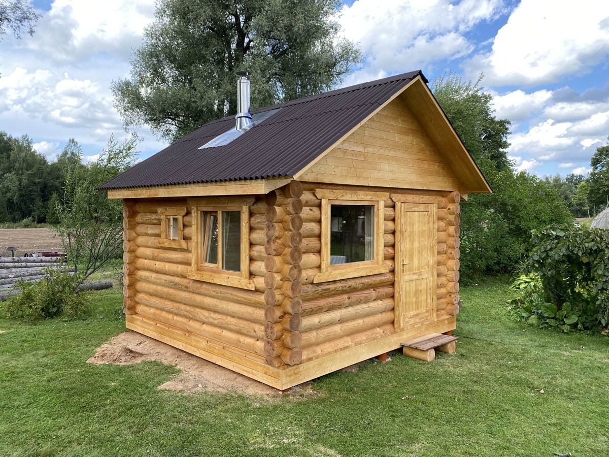 Guļbūves pirts, malkas krāsns, 16 m²