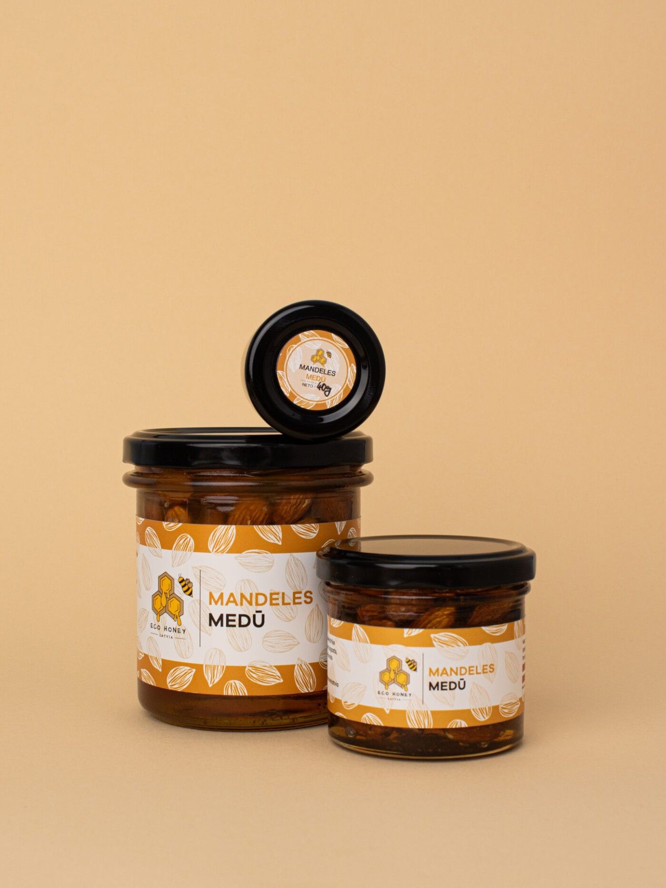 Medus ar piedevām EcoHoney Latvia, 150 g, šķidrs