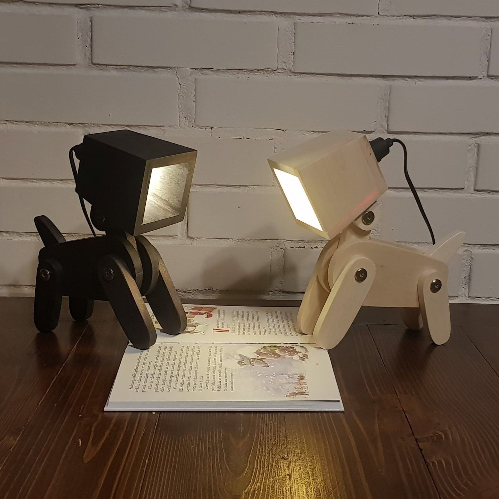 Galda lampa NV kokdarbi, melnā krāsā — attēls 2