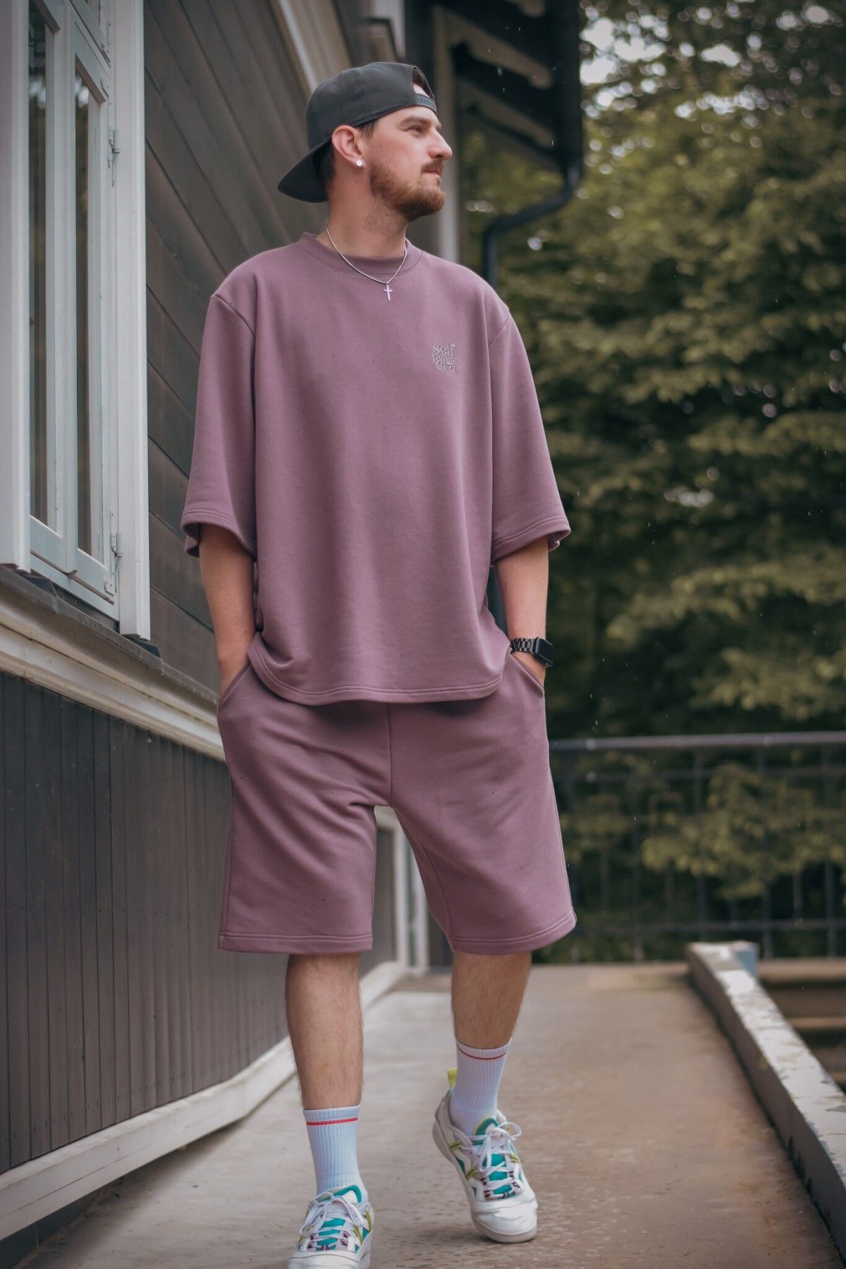 Vīriešu T-krekls PIENALOTÉ, XS, S, M, L, XL, rozā krāsā
