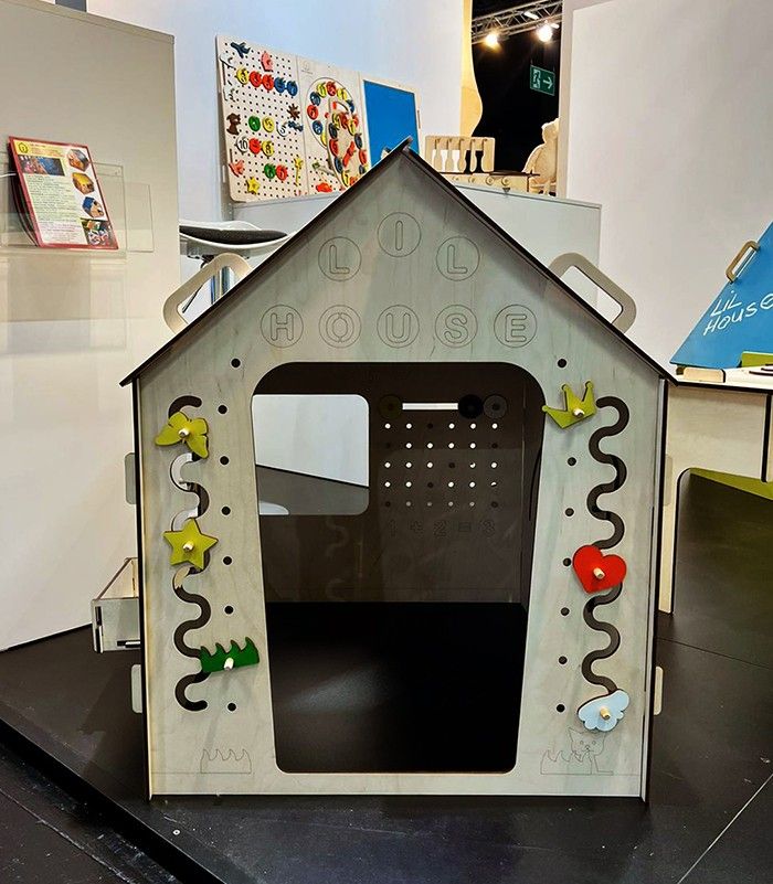Rotaļu mājiņa LiL HOUSE, 1–2, 3–4 g., platums 0,65 m, koks — attēls 3