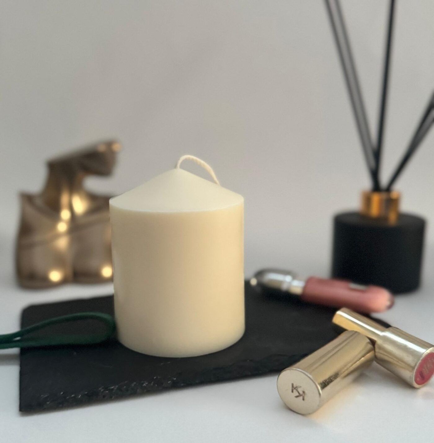 Svece KV Candles, cilindra (stieņa), 60 h, sojas vasks — attēls 5