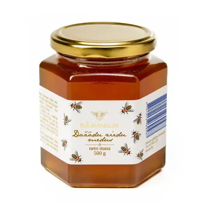 Dažādu ziedu BIO medus, 500 g