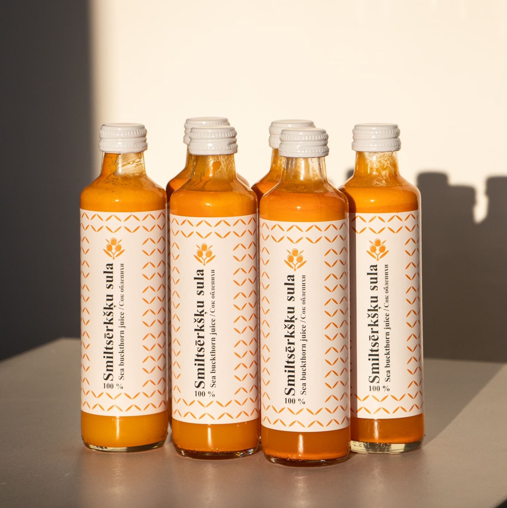 Smiltsērkšķu sula, 100 %, 6 × 250 ml