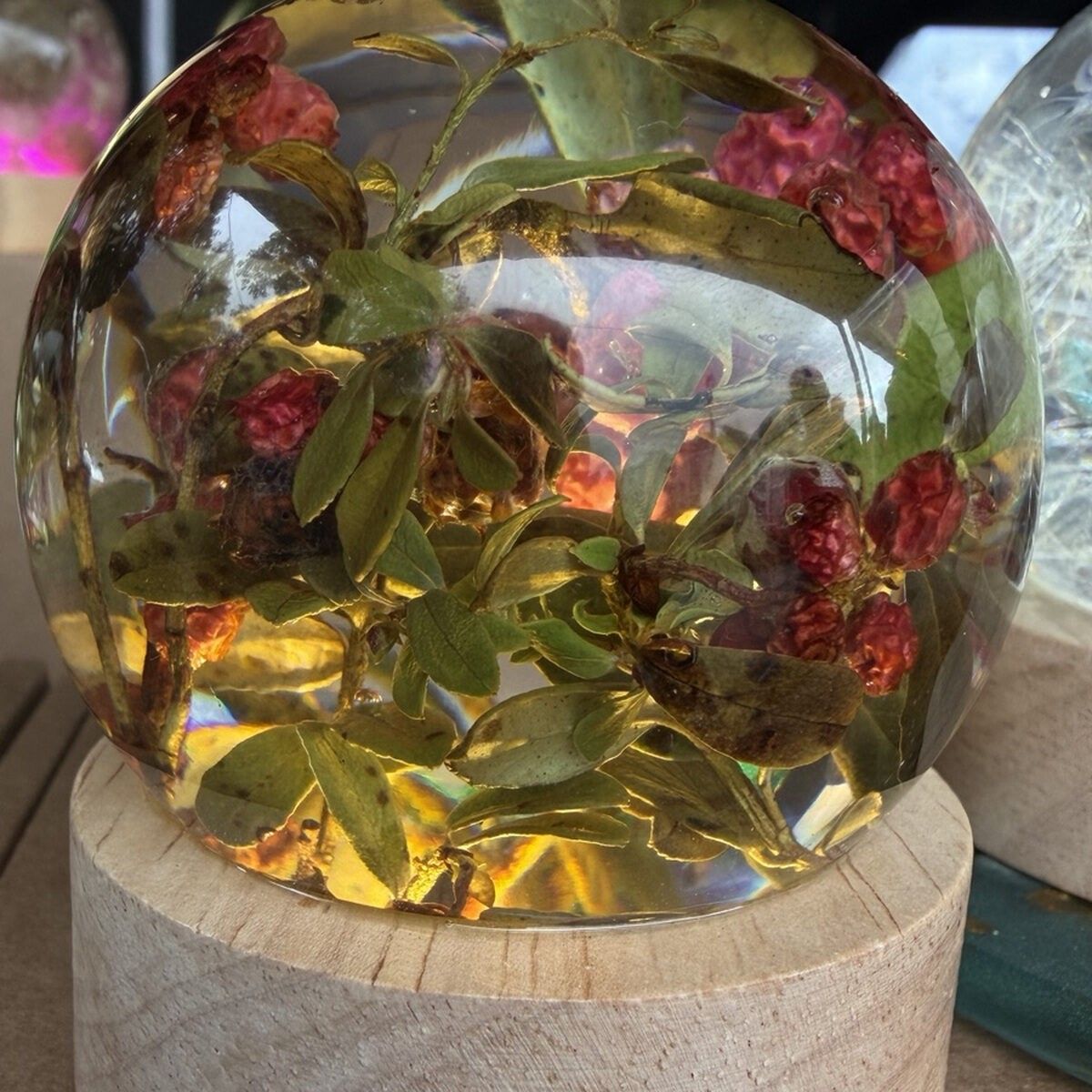 Galda lampa SpiiidBotanics, silti balta, sarkanā krāsā — attēls 2