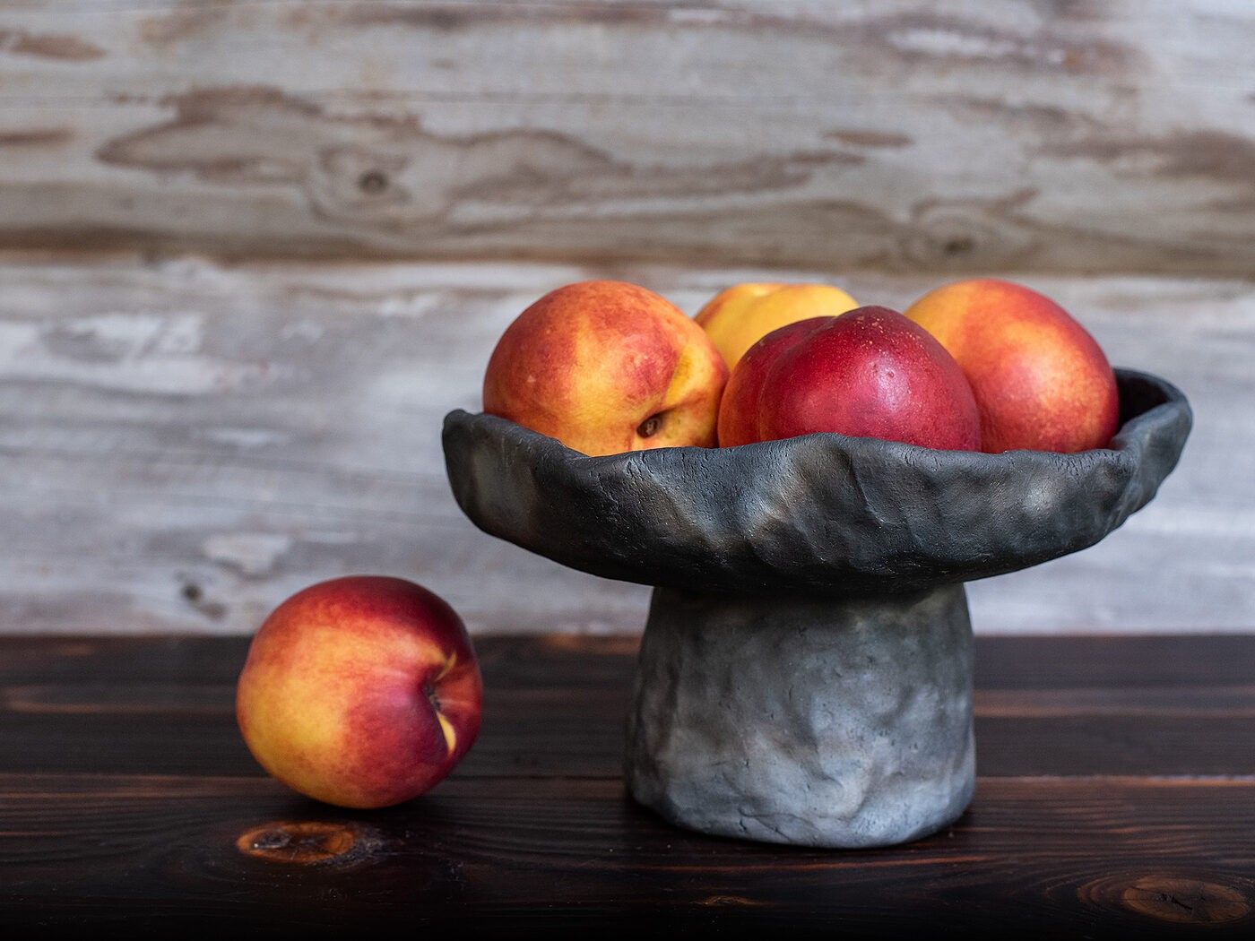 Augļu trauks Clay & Wood Design, 21 cm, keramika