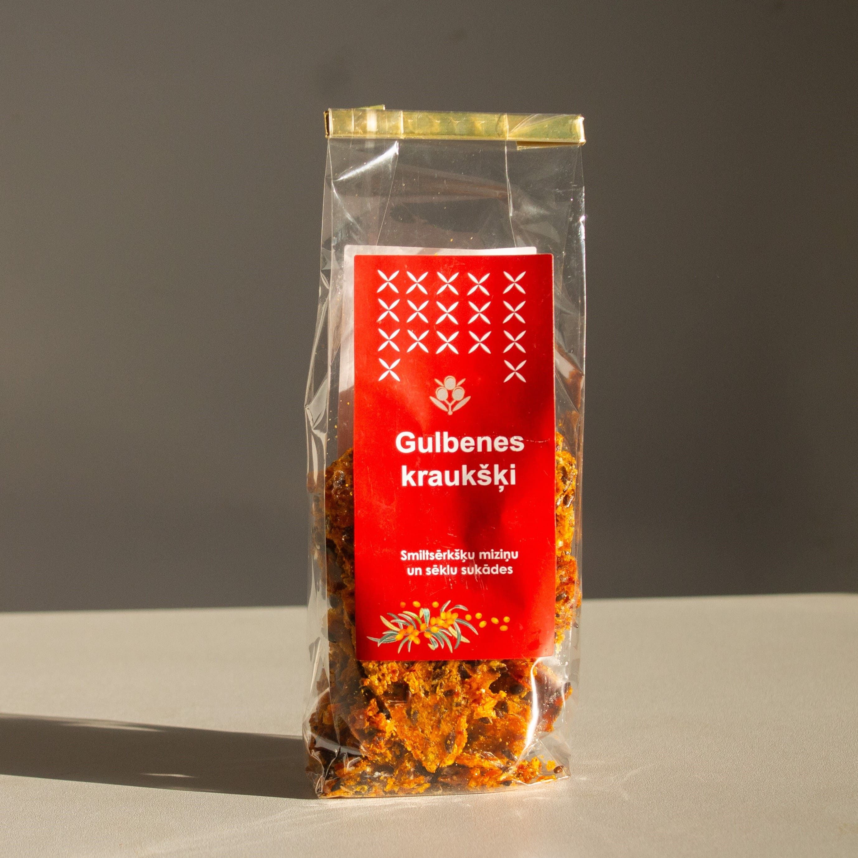 Smiltsērkšķu sukādes „Gulbenes kraukšķi”, 100 g