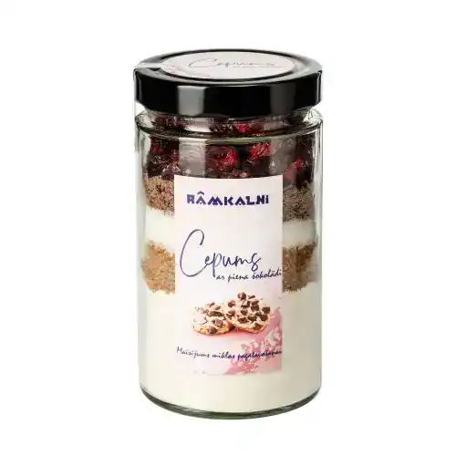 Cepumu maisījums ar piena šokolādi un dzērveņu sukādēm, 510 g
