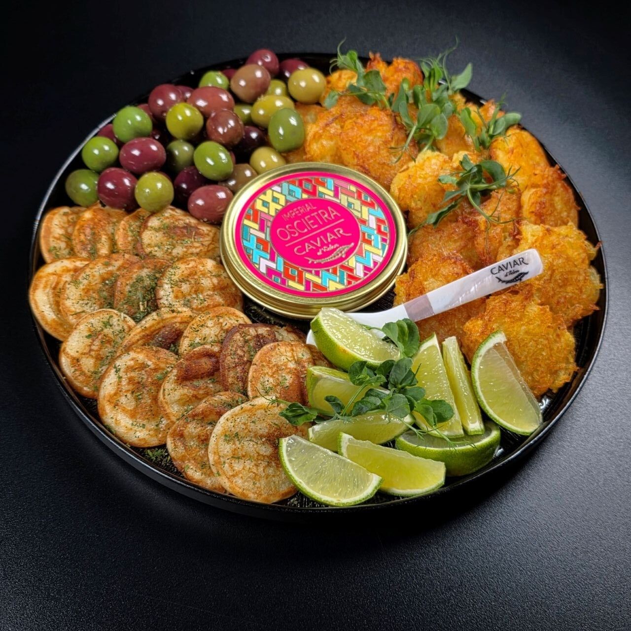 Uzkodas, ekskluzīva kaviāra plate — attēls 4