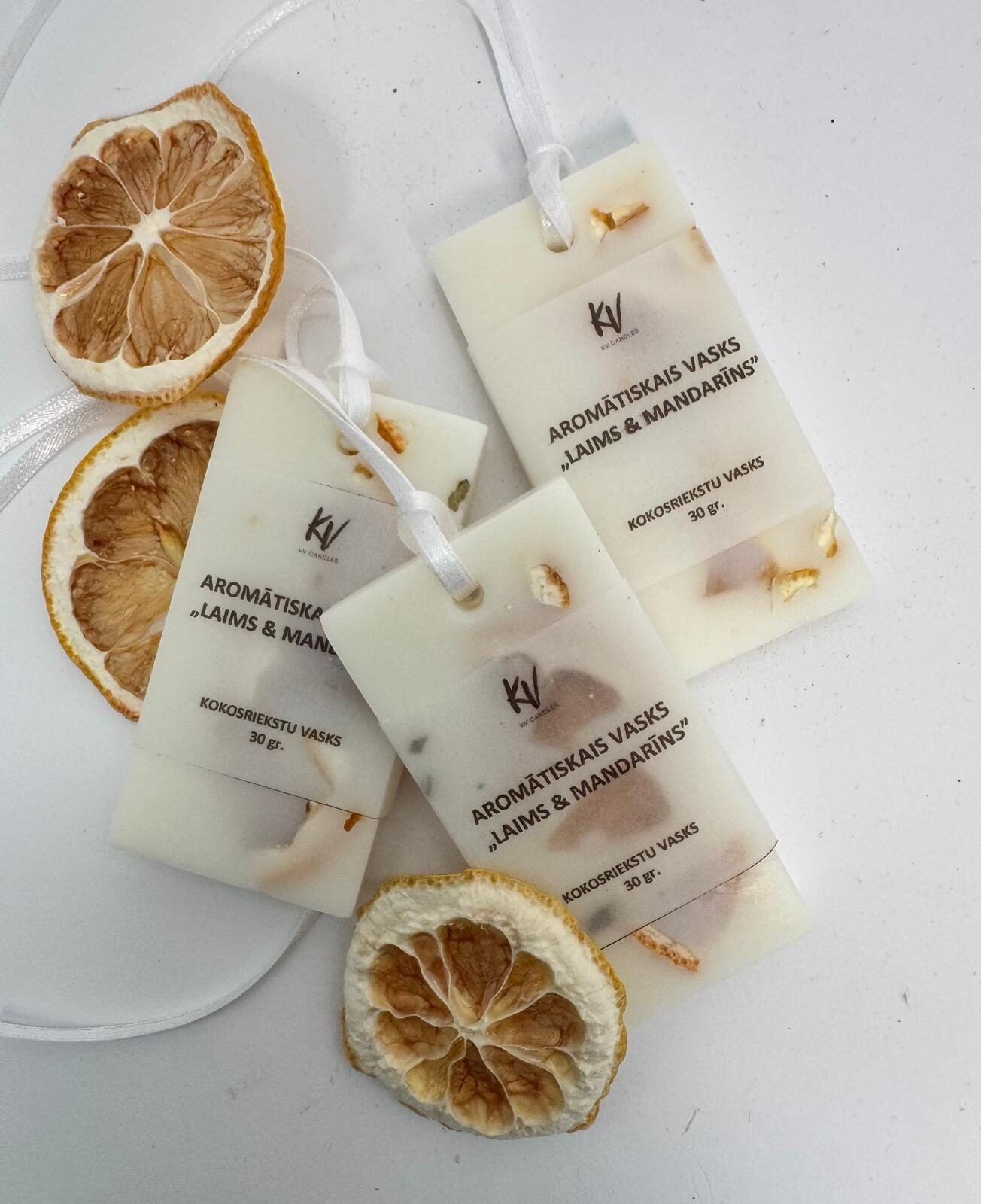 Gaisa aromatizētājs KV Candles, 1 gab., citrusu — attēls 3