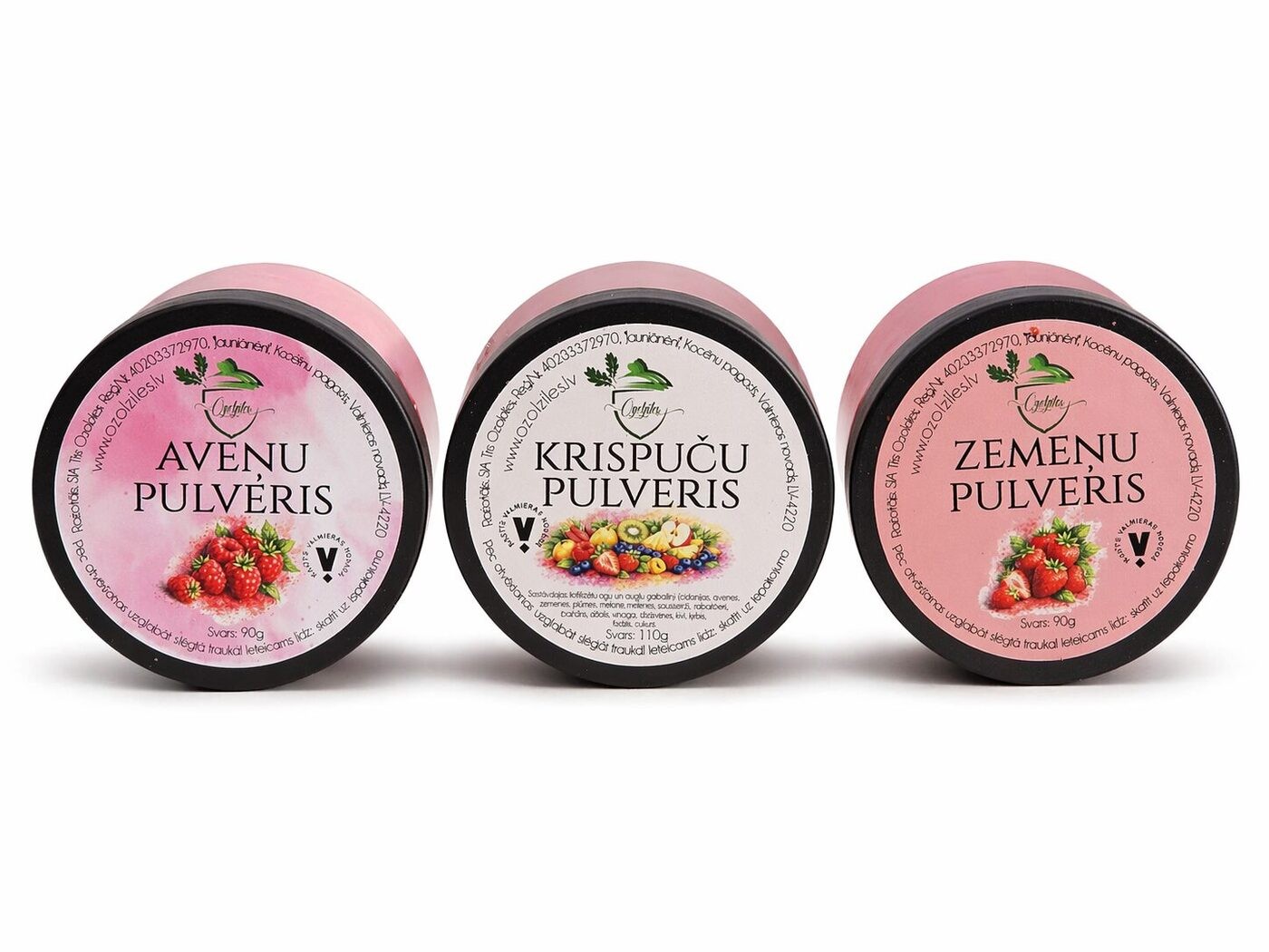 Krispuču pulveris — liofilizētu ogu un augļu pulveris