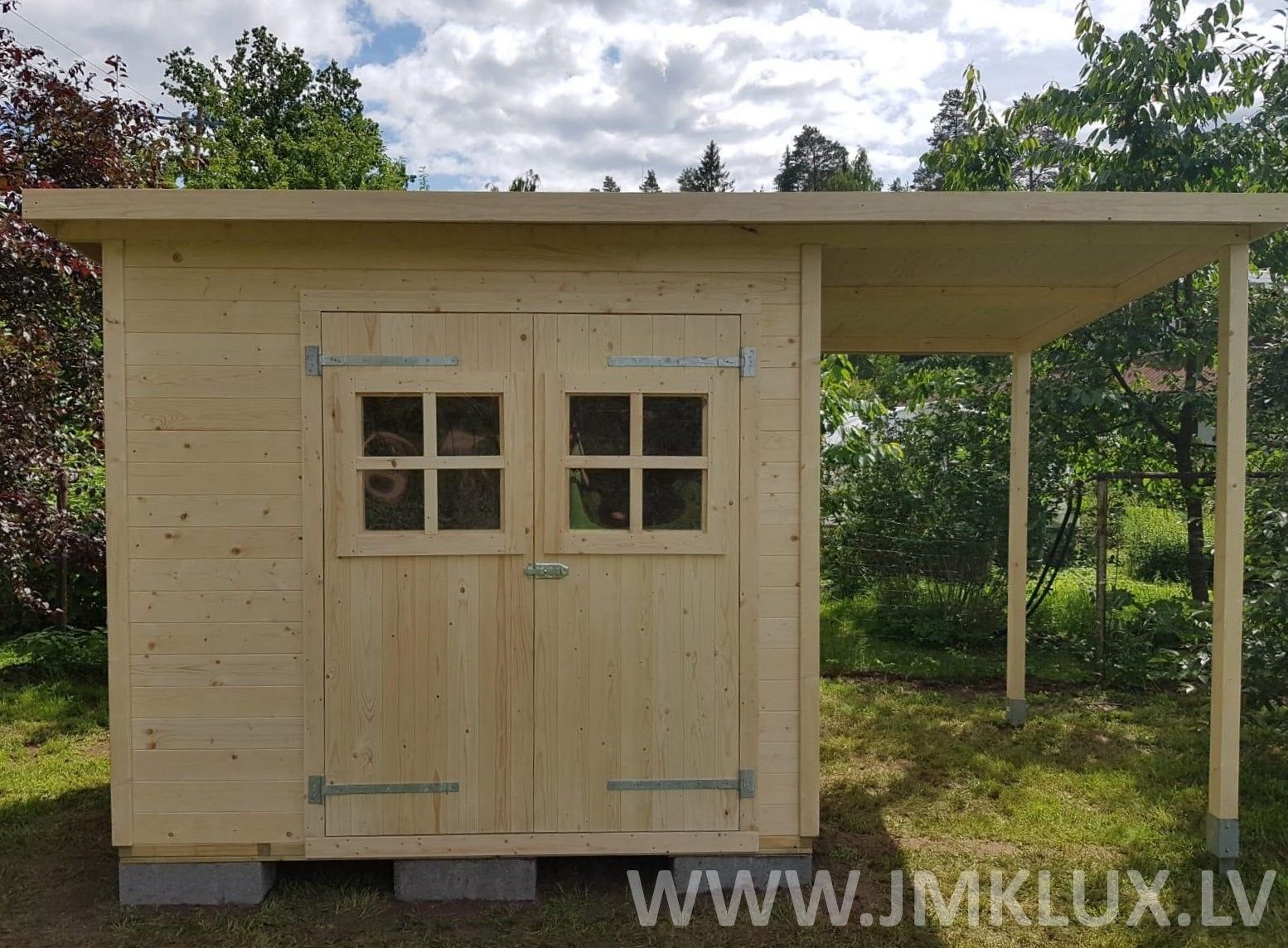 Šķūnis no koka, 9,8 m² — attēls 2