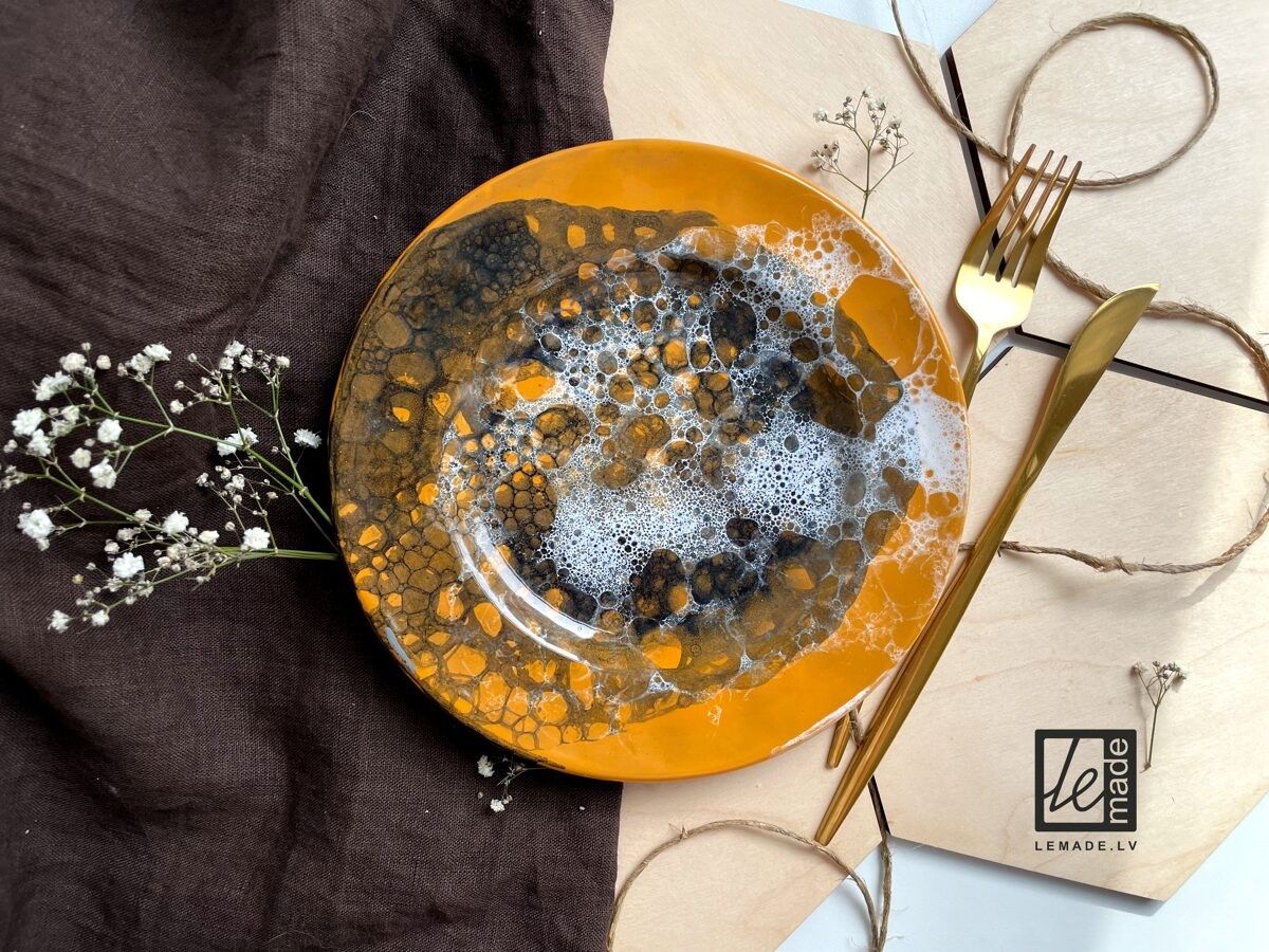 Šķīvji LeMade, deserta, 20,5 cm, keramika, oranžā krāsā — attēls 4