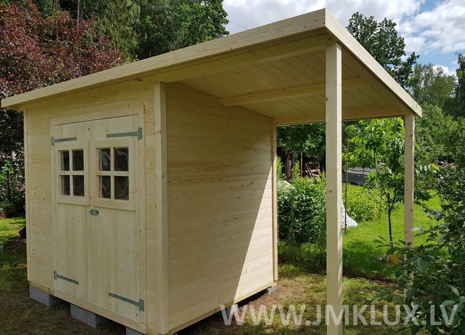 Šķūnis no koka, 9,8 m² — attēls 3