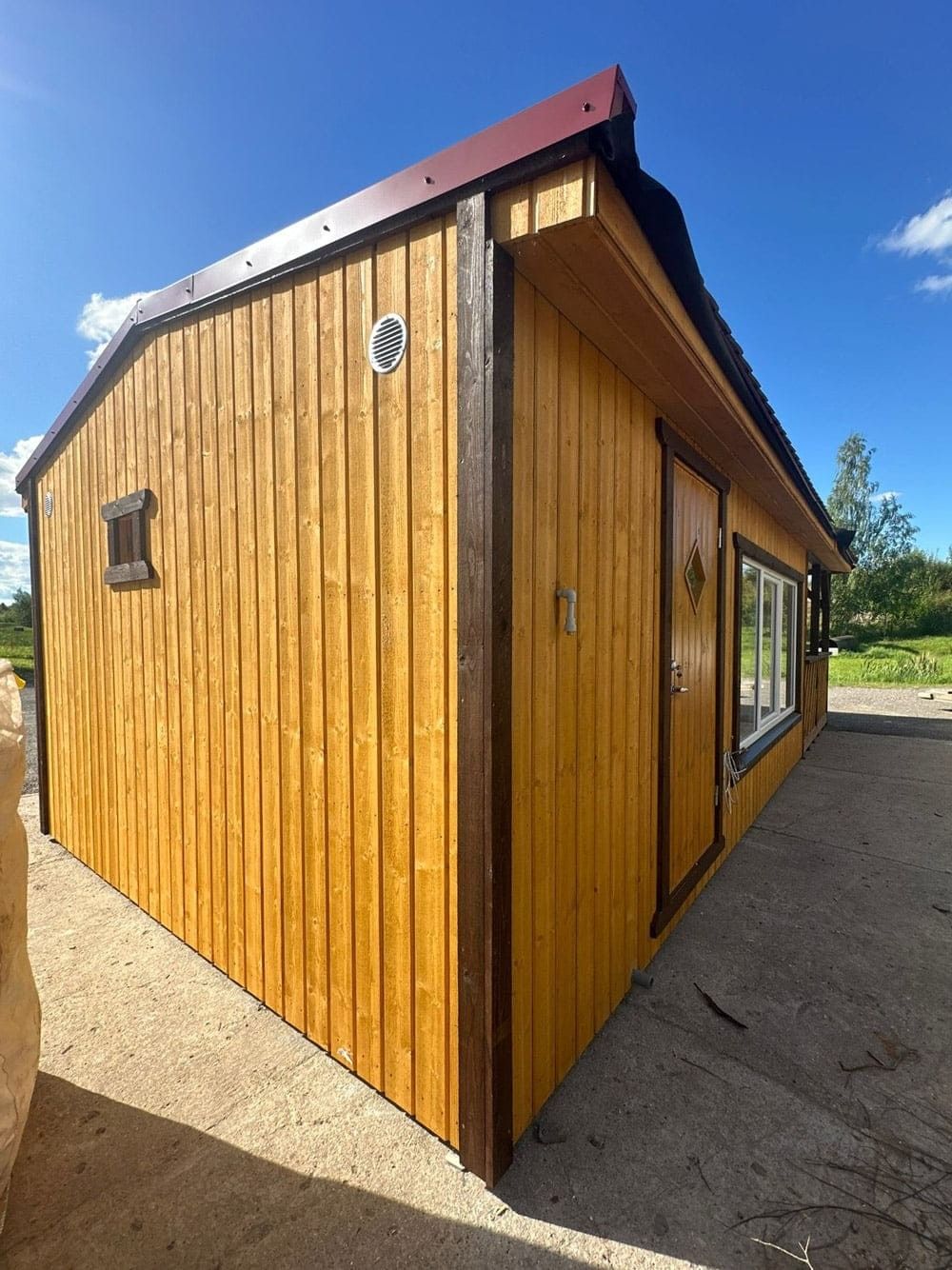 Karkasa pirts, malkas krāsns, 36 m², 8 personām — attēls 5