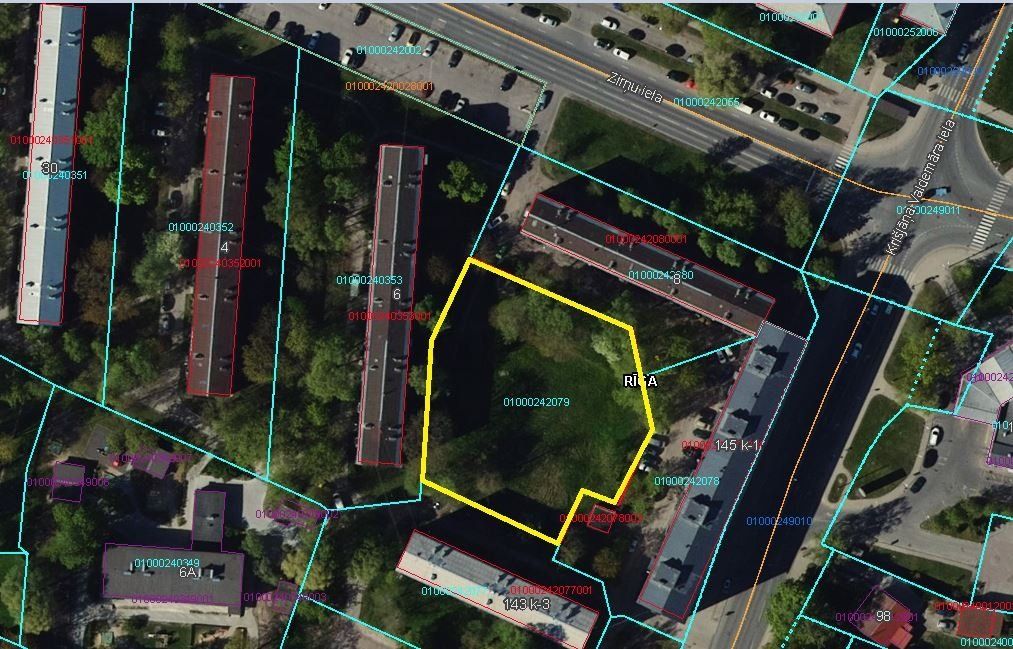 Zemes gabals 3186 m², Krišjāņa Valdemāra iela, Rīga — attēls 2