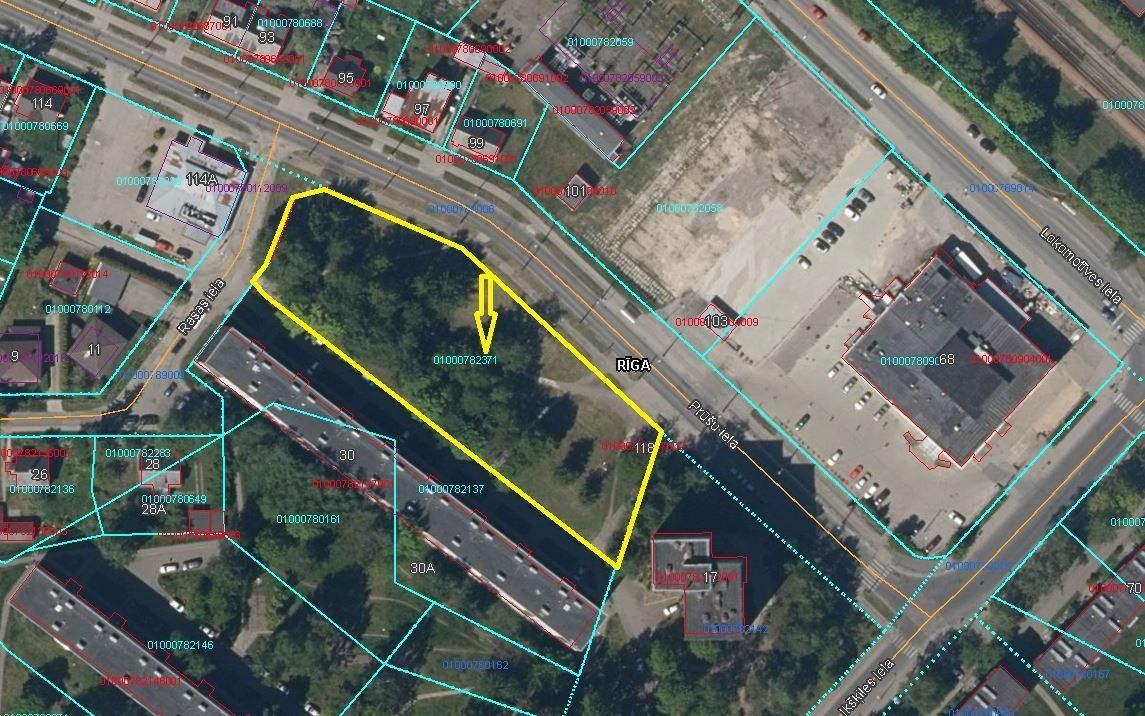 Zemes gabals 4456 m², Prūšu iela 118, Rīga — attēls 2