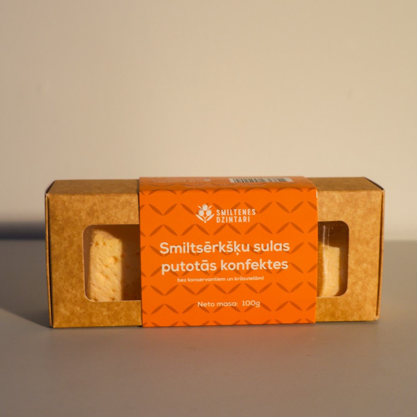 Smiltsērkšķu putotās konfektes (marshmallow), 100 g