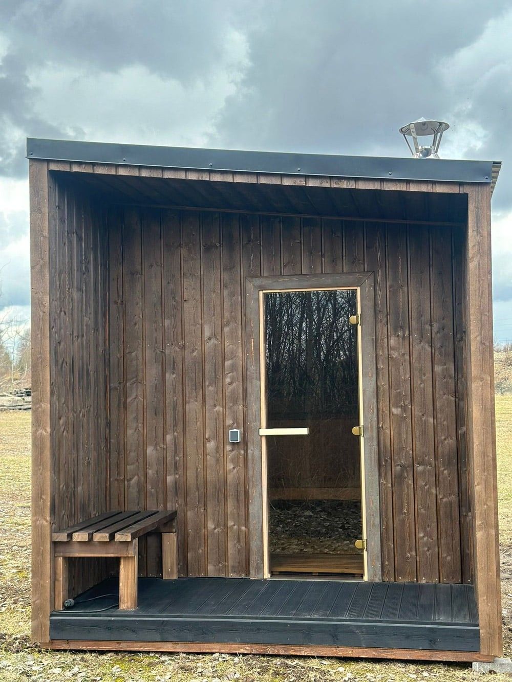 Karkasa pirts, malkas krāsns, 7,5 m², 8 personām — attēls 5
