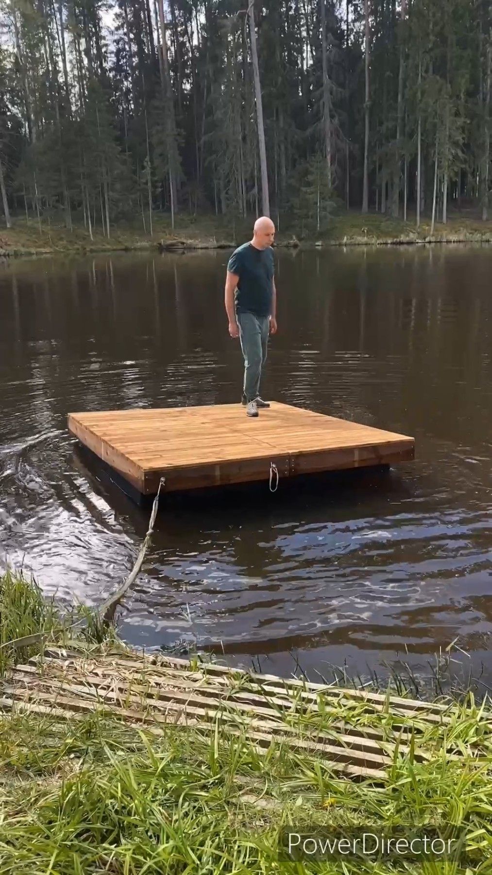 Dārza dekors Balustrāde, pontons / laipa, 70 kg, koks — attēls 3