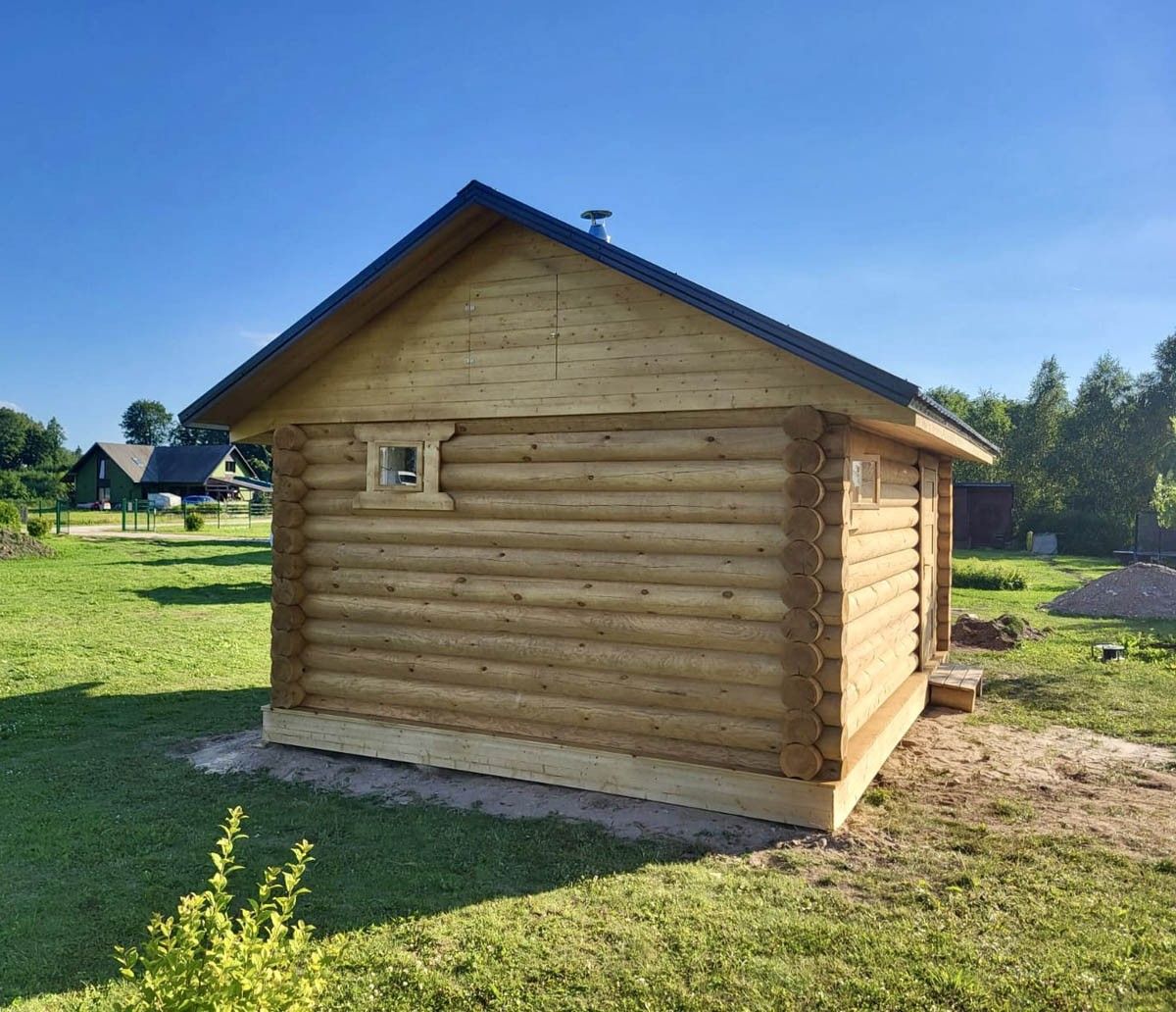 Guļbūves pirts, malkas krāsns, 24 m² — attēls 2