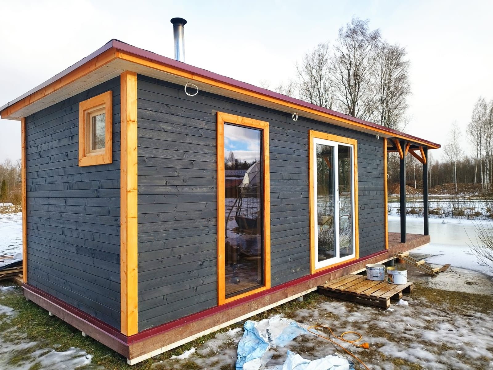 Pirts, malkas krāsns, 27 m²