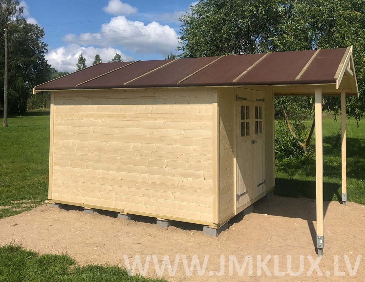 Dārza māja no koka, 13,5 m²