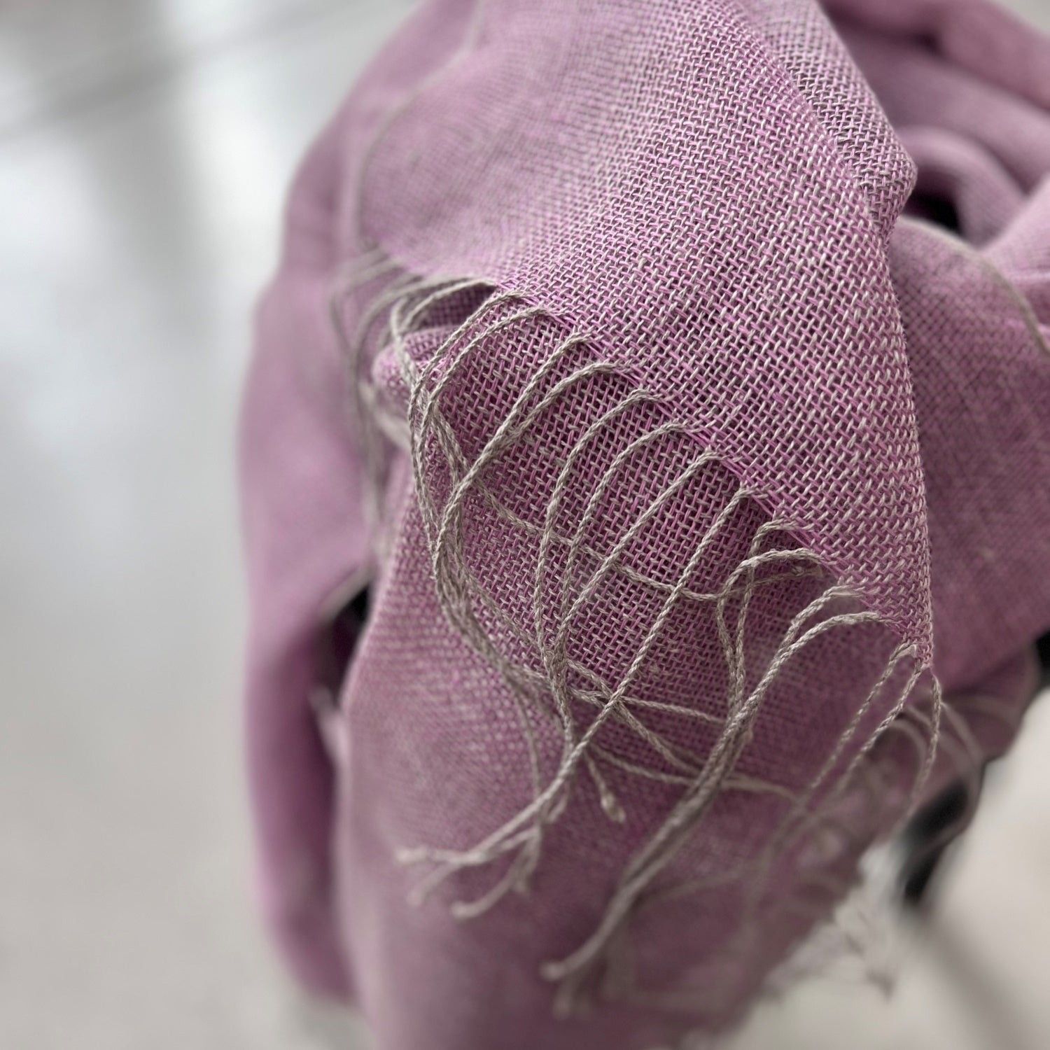 Šalle Studio Natural, lins, violetā krāsā — attēls 2
