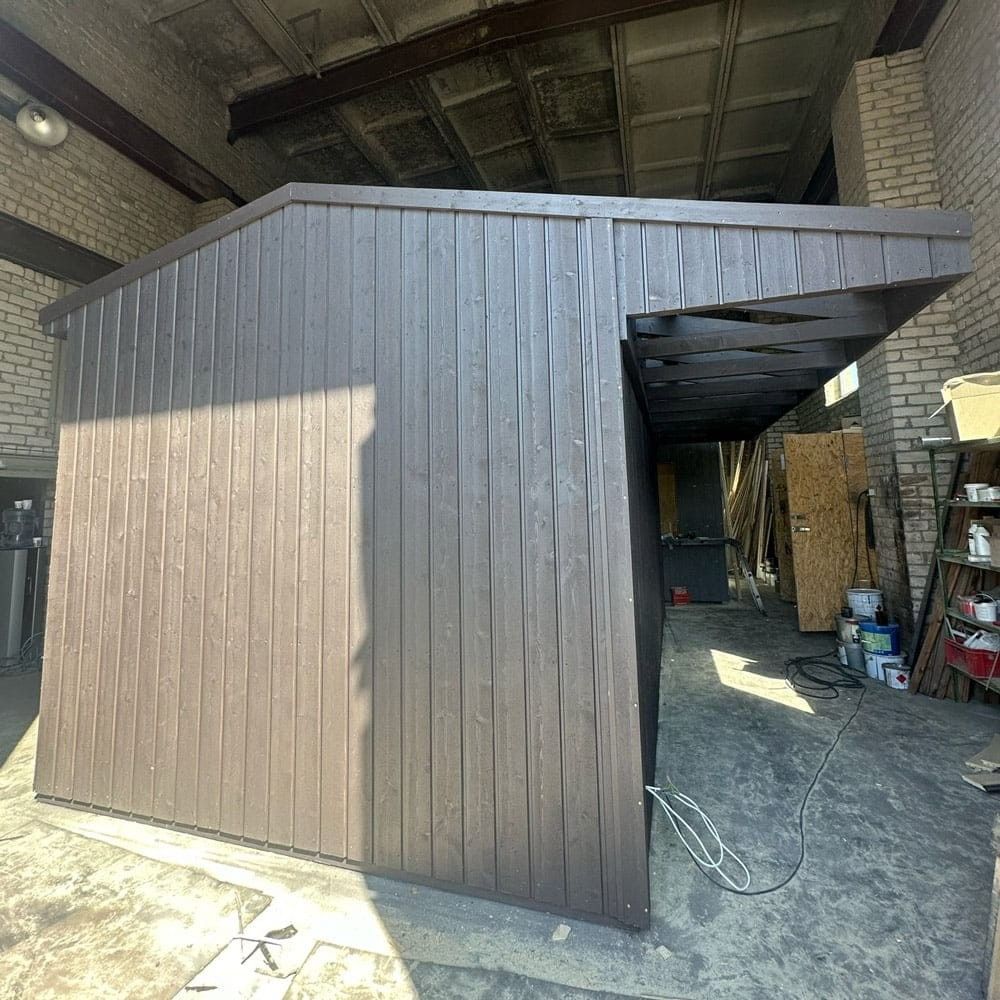Karkasa pirts, malkas krāsns, 16,5 m², 8 personām — attēls 5