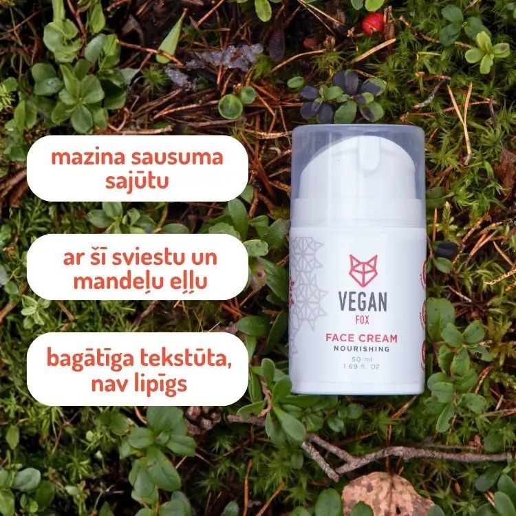 Sejas krēms Vegan Fox, sausai ādai, 50 ml — attēls 2