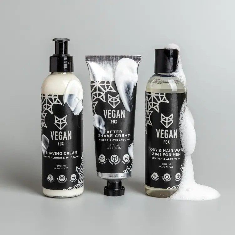 Skūšanās putas / krēms Vegan Fox, krēms, 200 ml — attēls 4