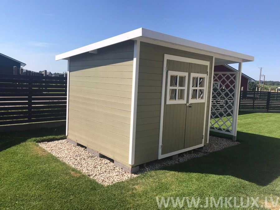 Šķūnis no koka, 9,8 m² — attēls 5
