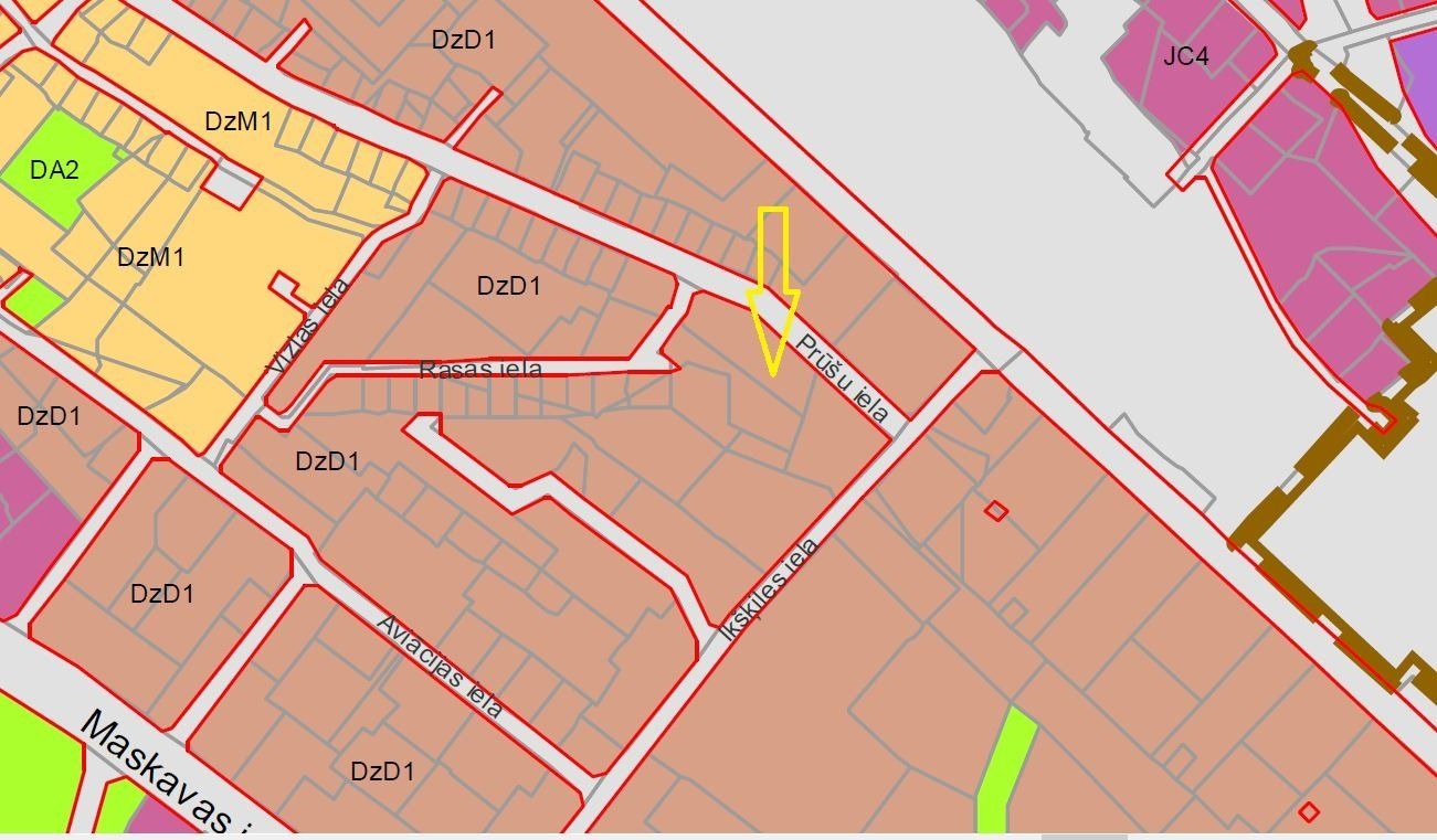 Zemes gabals 4456 m², Prūšu iela 118, Rīga — attēls 3