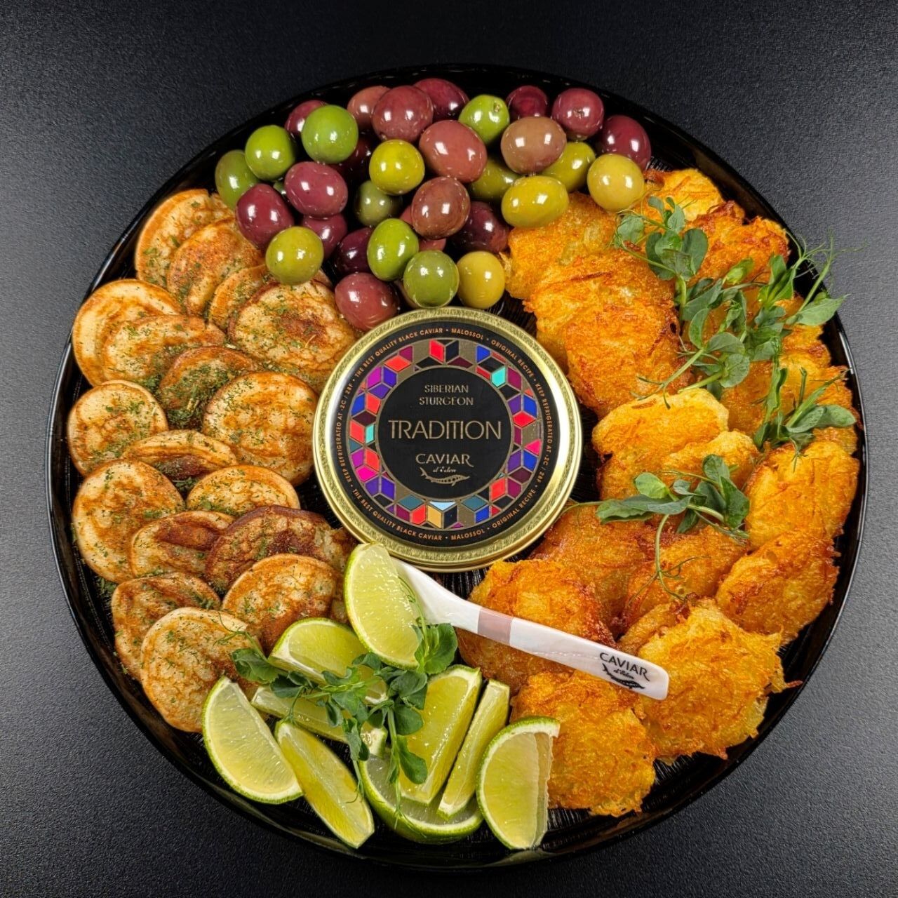 Uzkodas, ekskluzīva kaviāra plate — attēls 5
