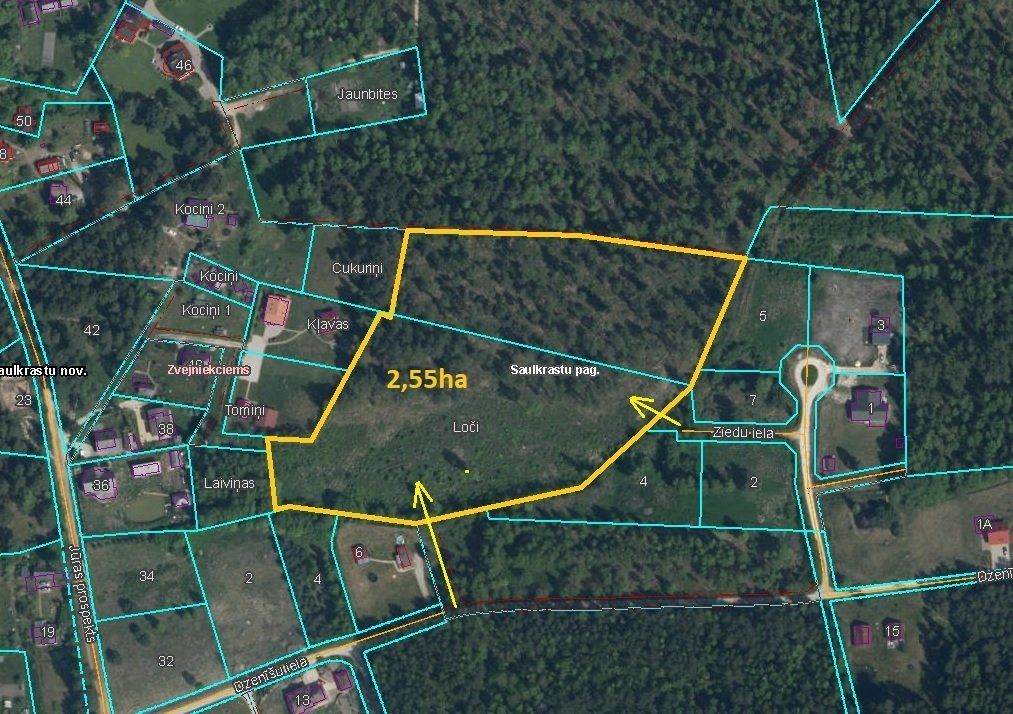 Zemes gabals 7000 m², Loči, Saulkrasti — attēls 4