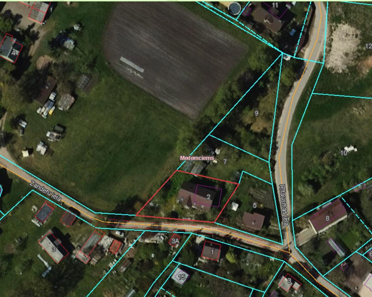 Zemes gabals 580 m², Zanderu iela 2, Olaines pagasts — attēls 2