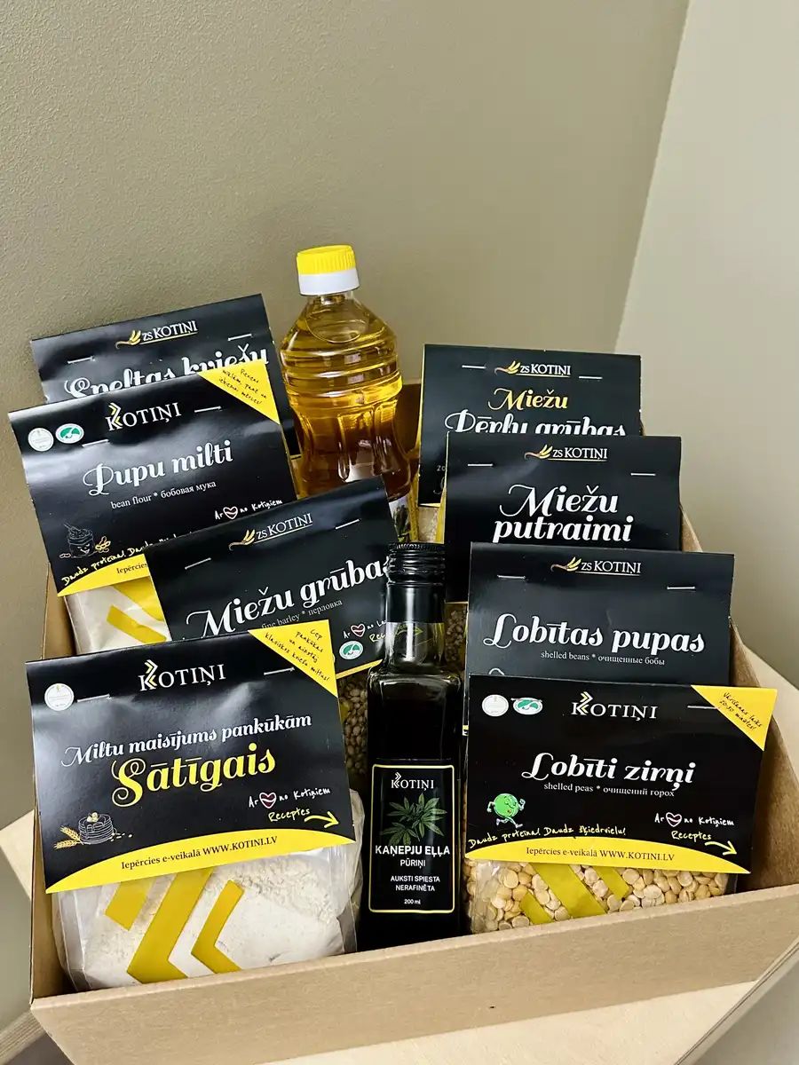 Dāvanu kaste „Pupiņa” — 10 Kotiņu produkti