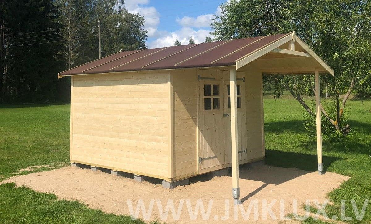 Dārza māja no koka, 13,5 m² — attēls 2
