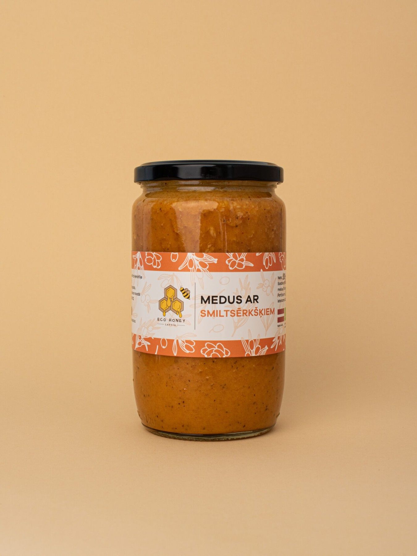 Medus ar piedevām EcoHoney Latvia, 400 g, krēmveida (putots) — attēls 2