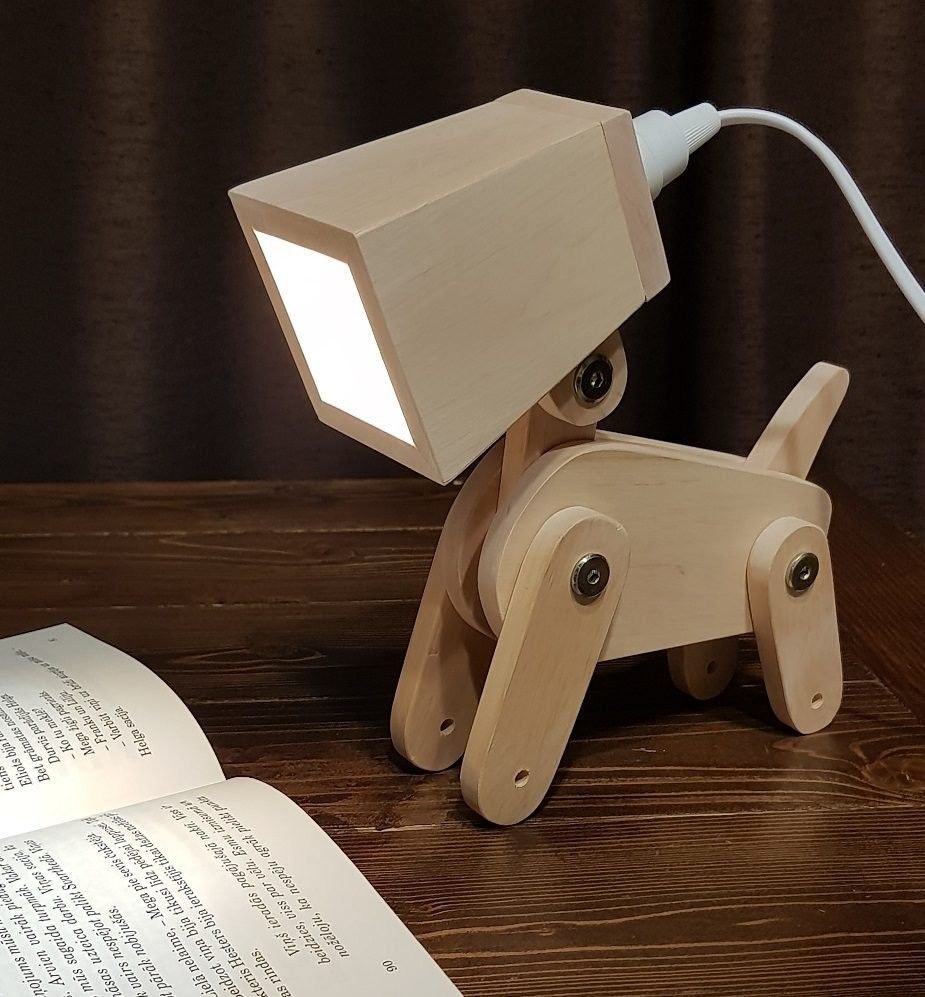 Galda lampa NV kokdarbi, bēšā krāsā — attēls 2