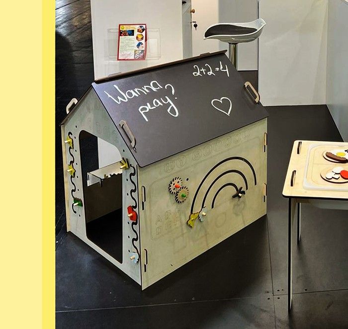 Rotaļu mājiņa LiL HOUSE, 1–2, 3–4 g., platums 0,65 m, koks — attēls 5