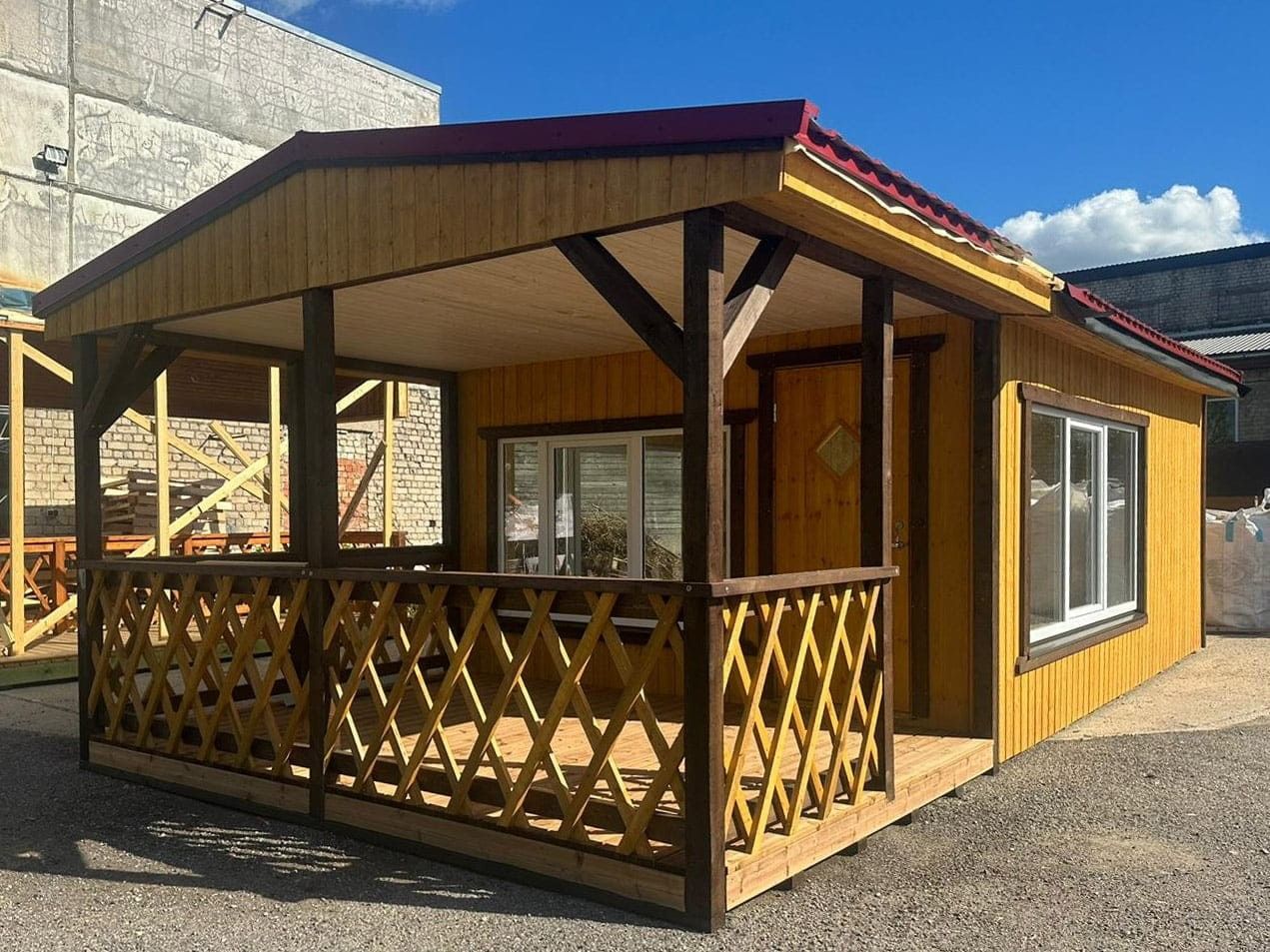 Karkasa pirts, malkas krāsns, 36 m², 8 personām — attēls 4