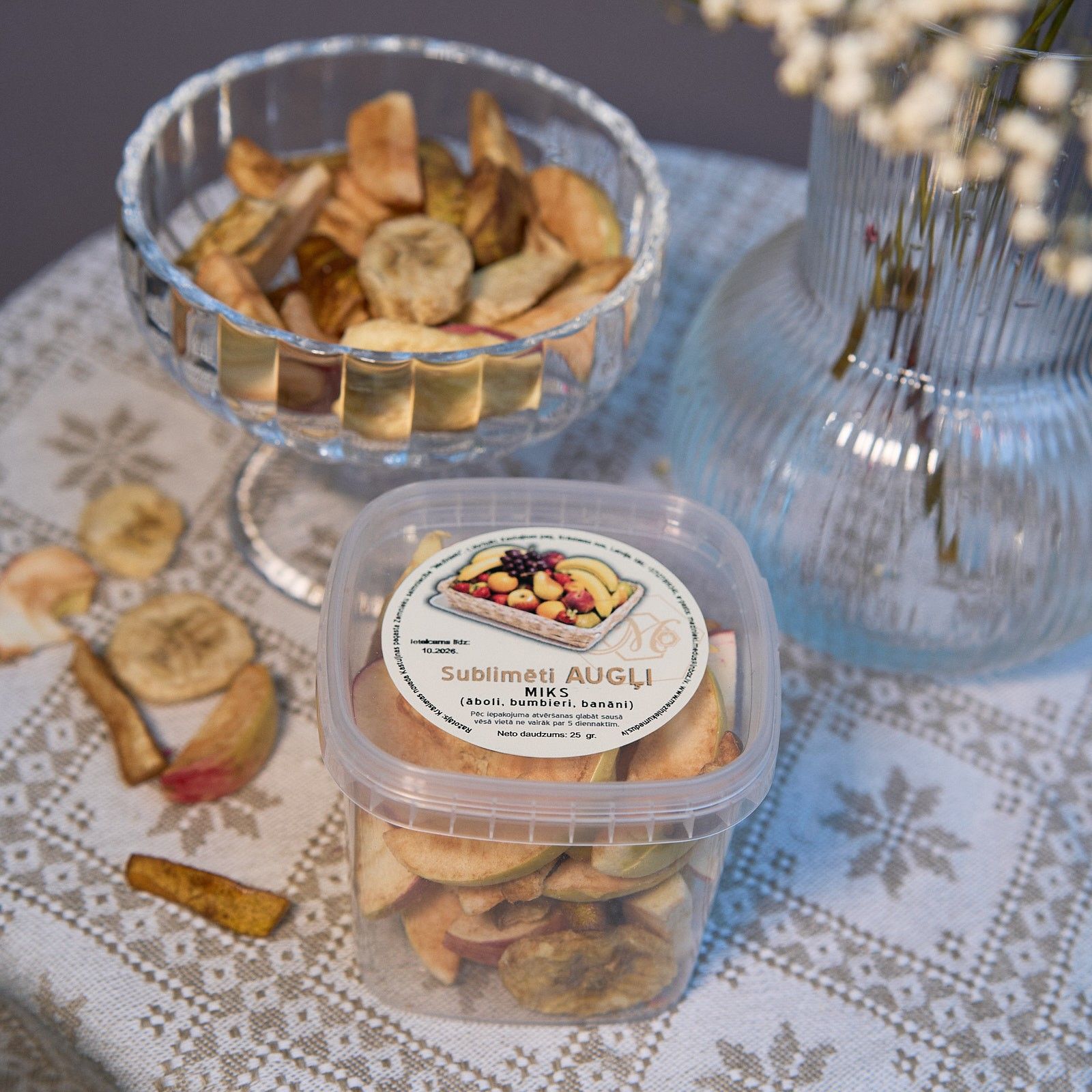 Liofilizēti produkti Mežinieku Medus, augļu miks, 25 g