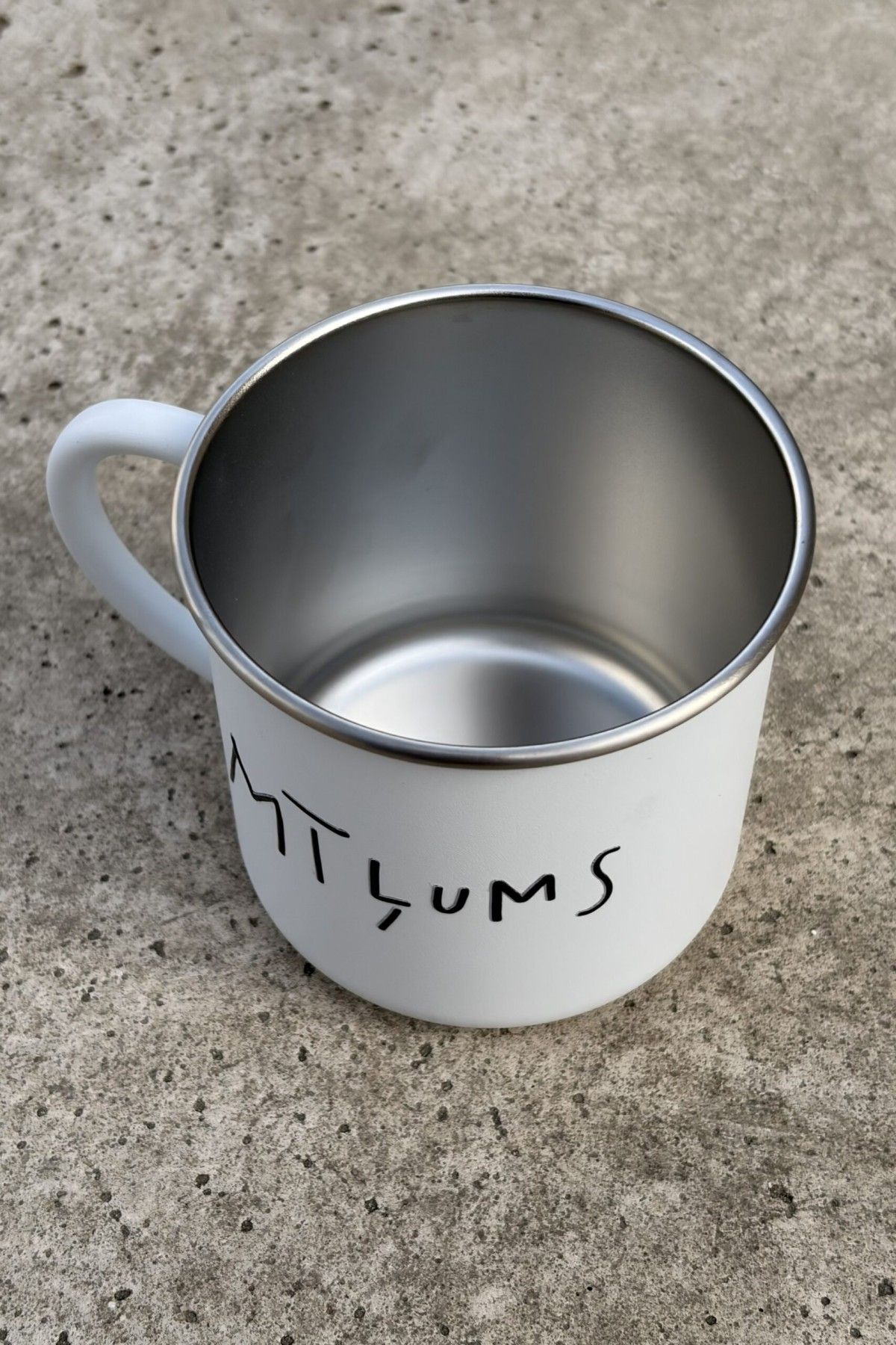 Krūze M50, 300 ml, metāls, baltā krāsā — attēls 2