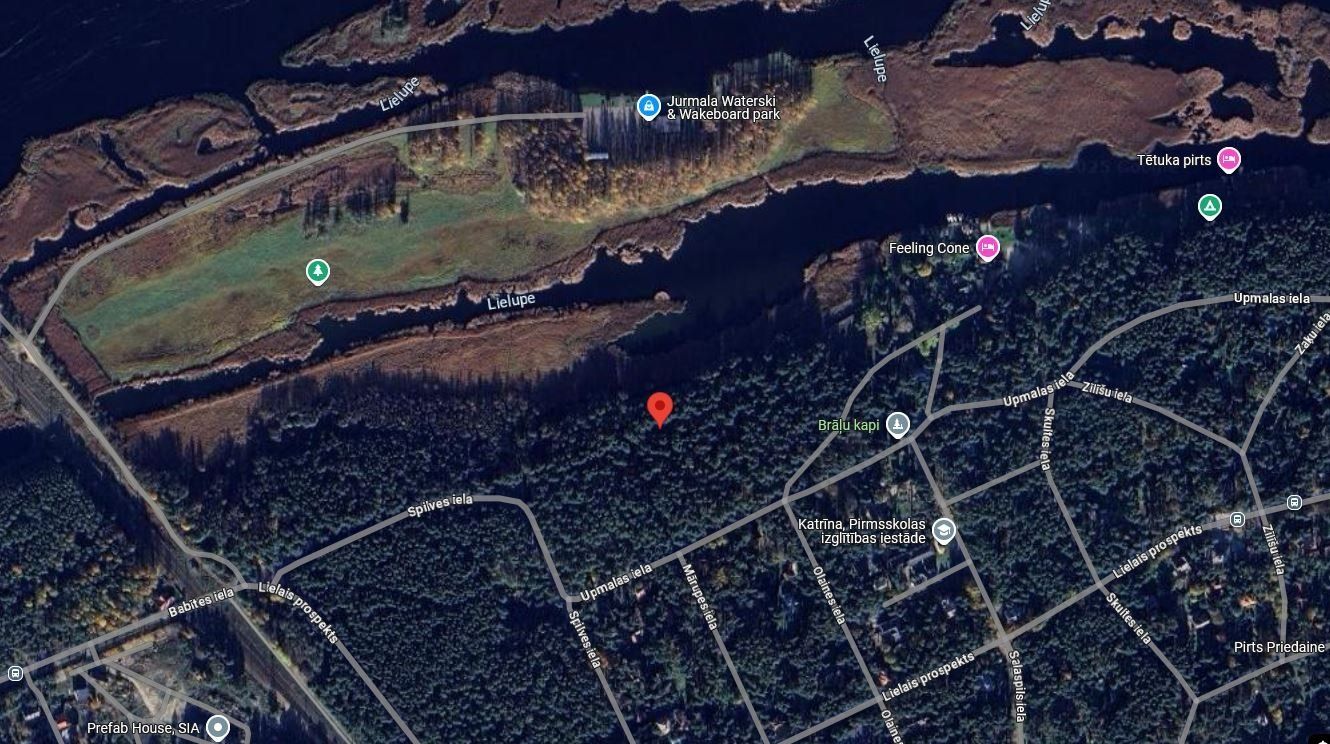 Zemes gabals 2994 m², Mārupes iela 1A, Jūrmala — attēls 2