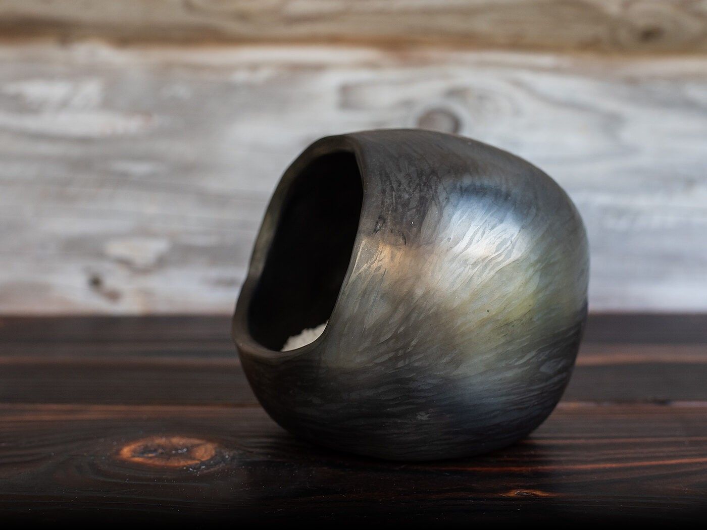 Garšvielu trauciņš Clay & Wood Design, keramika, melnā krāsā — attēls 5