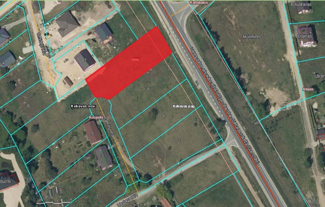 Zemes gabals 2106 m², Kramiņu iela 8, Ķekavas pagasts — attēls 5