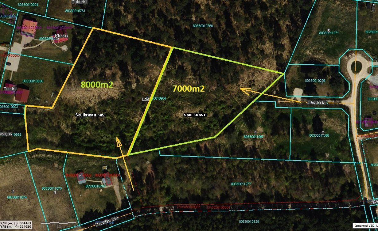 Zemes gabals 7000 m², Loči, Saulkrasti — attēls 2