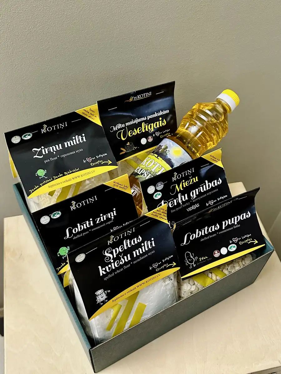 Dāvanu kaste „Grūbiņas” — 7 Kotiņu produkti